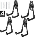 4 Pack 4.5x2.75 Inch Utility Steel Wall Mount Heavy Duty Garage Hooks by Cpais