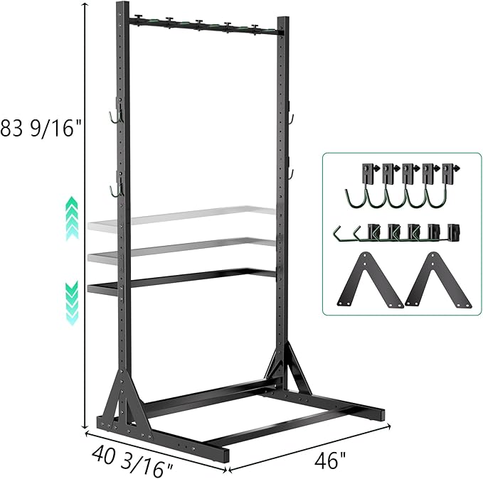 JWX Freestanding 5 Bike Rack, Heavy Duty Floor Bike Stand - Image 9