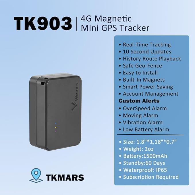 Small GPS Tracker for Vehicles Magnetic 60 Days Long Battery Life, Rastreador - Image 3