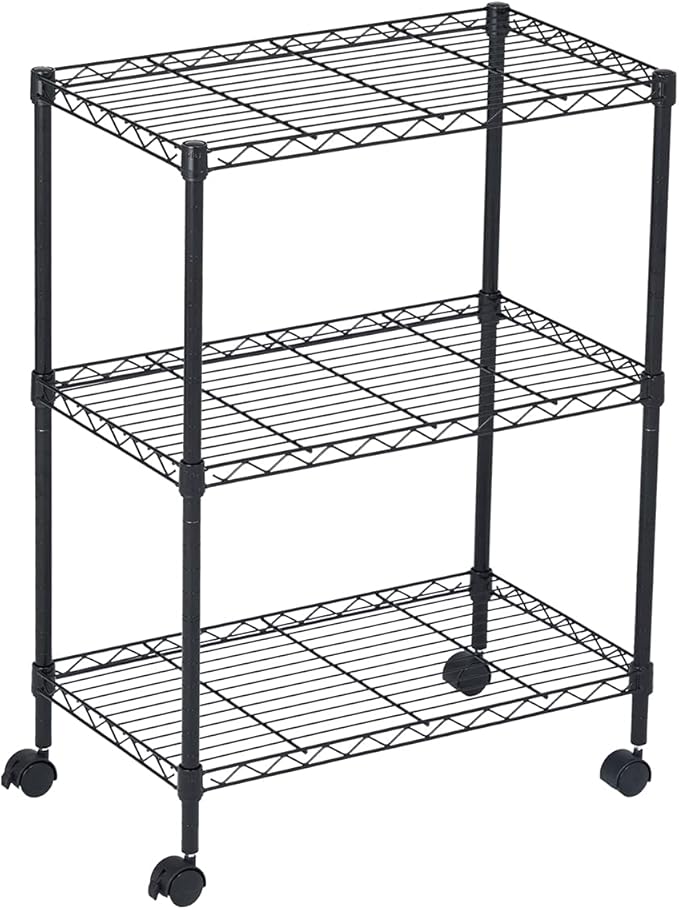 3 Tier Wire Shelving Unit Storage Rack, Metal Heavy Duty Utility Organizers by DisplaysByJack