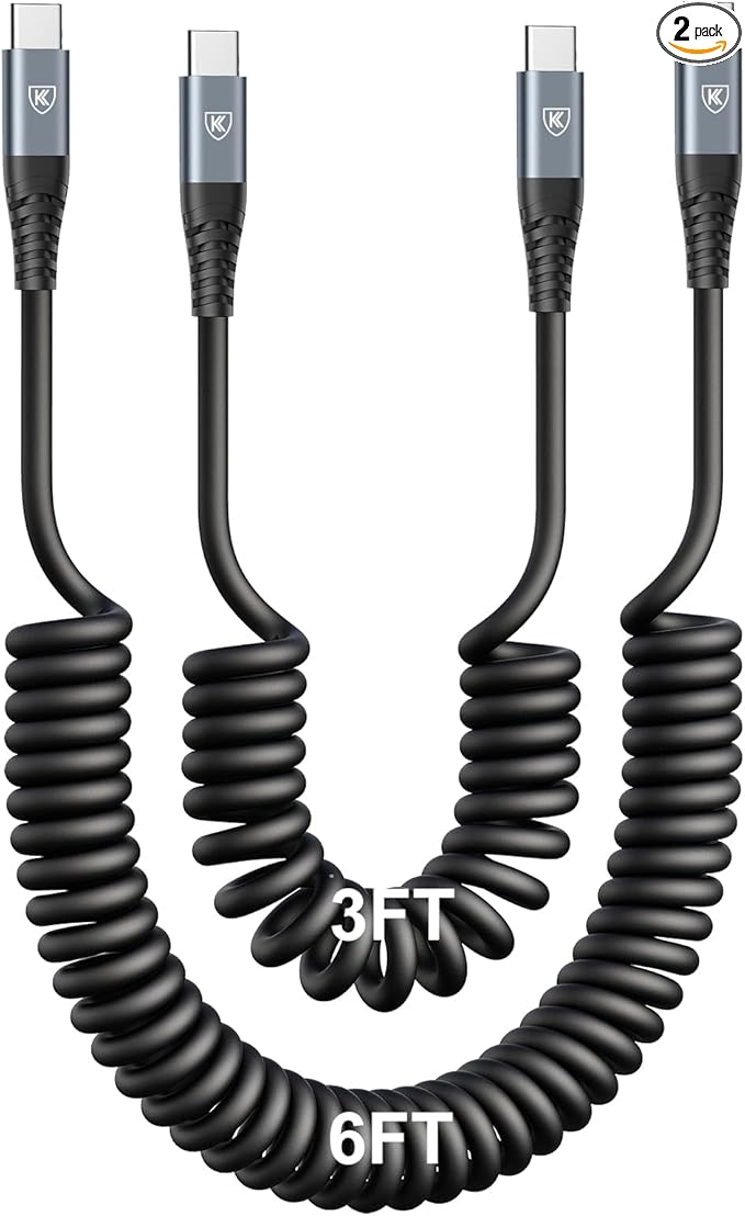 KIYODA 3FT & 6FT USB C to USB C Cable 2Pack by KIYODA