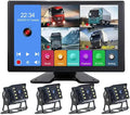 4K RV Backup Camera System, 10.1" Quad Split Touchscreen Monitor by PANASEN