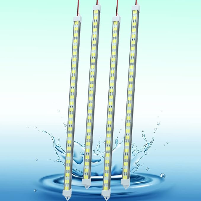 12V LED Light Bar Waterproof, 12V LED Light Strip 54 LEDs 7000K White Color by LMGYES
