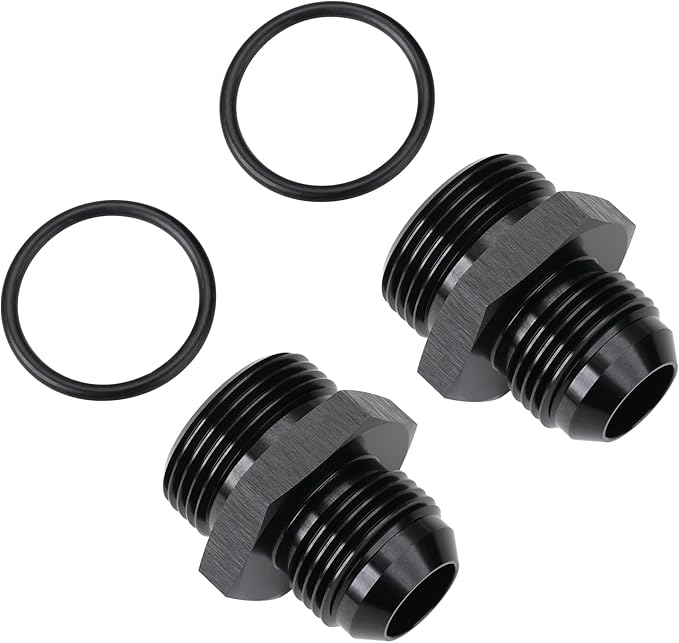 12AN Male Flare to 16AN ORB O-ring Boss Fuel Pump Rail Adapter Fitting Aluminum - Image 3
