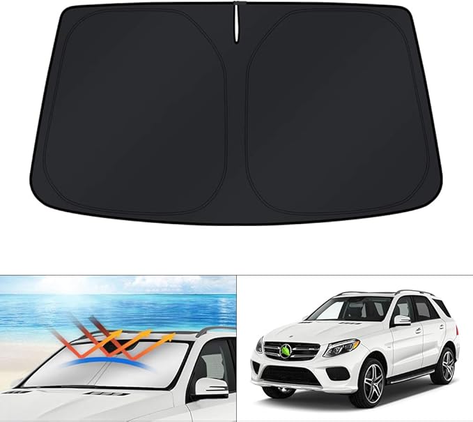 KUST Windshield Sun Shade for Mercedes-Benz GLE-Class 2012-2019 Custom Fit by KUST