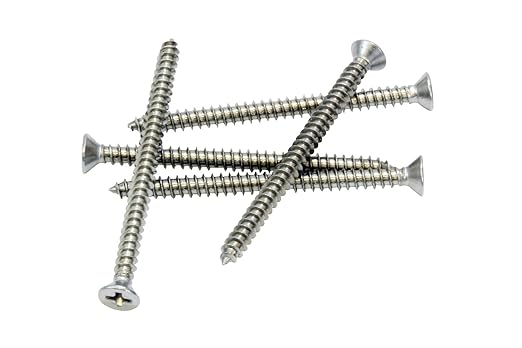 Bolt Dropper #4 x 1-1/2" Stainless Steel Flat Head Phillips Wood Screw - Image 5