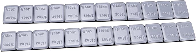 YIZBAP Wheel Weights Gray 1/4oz, 24 oz/Box, by YIZBAP