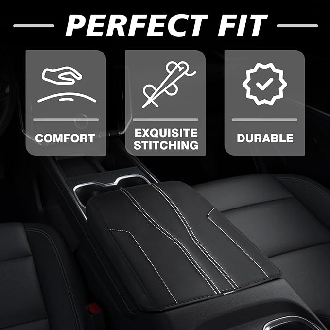 Muslogy Armrest Cover Center Console Cover Compatible - Image 5