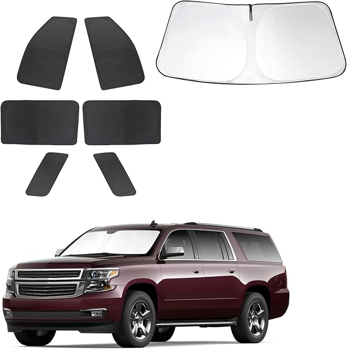 TINGLU Window Shades for Chevrolet Chevy Suburban 2015-2020 Accessories Car by TINGLU