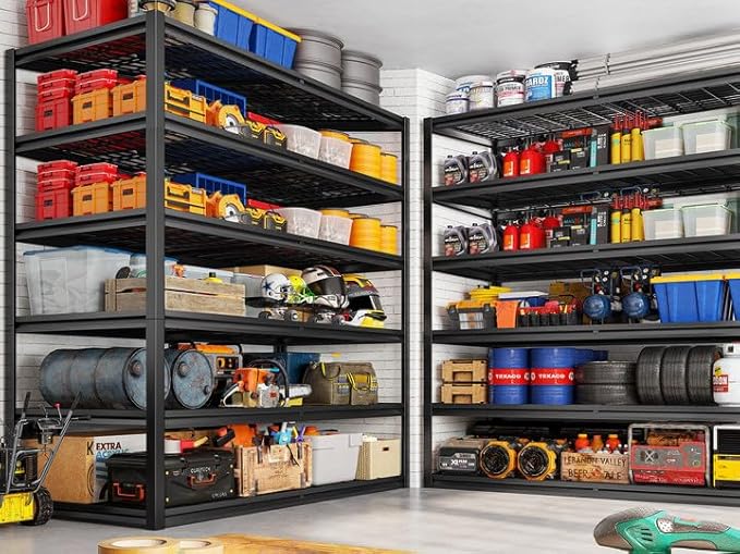 REIBII 3500LBS Garage Shelving, Adjustable Storage Shelves Heavy Duty, 6 Tier - Image 2