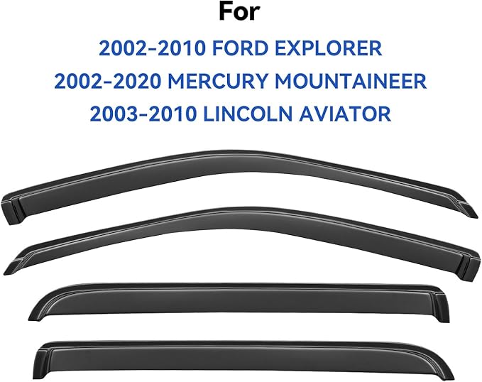 Window Visors Rain Guards Shield - Image 2