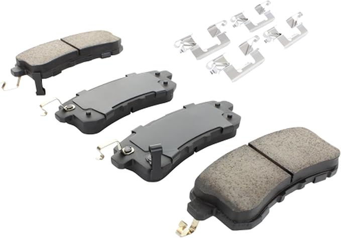 Premium Semi-Metallic Rear Brake Pads Compatible - Image 2