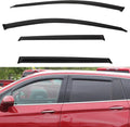 4pcs Front+Rear Smoke Tint Sun/Rain Guard Outside Mount Tape-On Vent Window by LQQDP