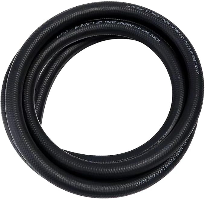 LokoCar Rubber Fuel Hose Line Push Lock 3/16" ID SAE 30R7 NBR 5ft 300PSI Black - Image 8