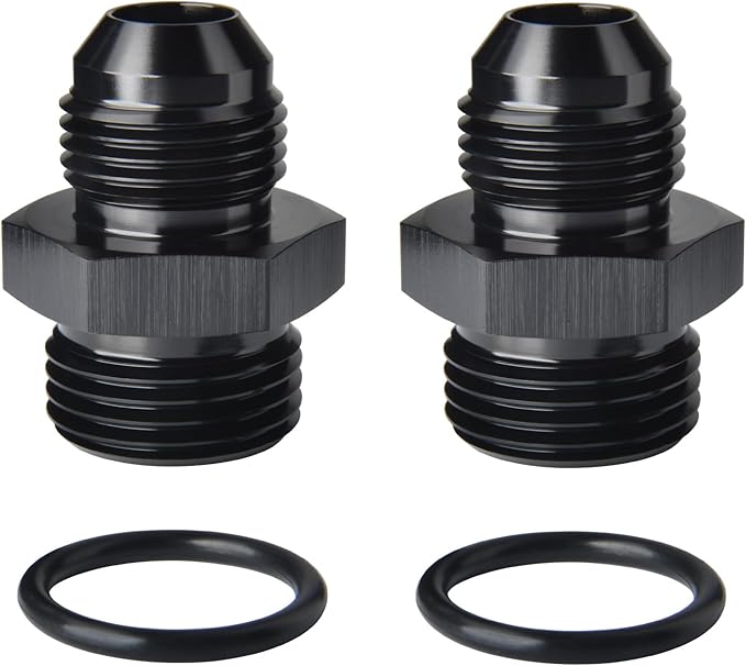 8AN Male Flare to 10AN ORB O-ring Boss Fuel Pump Rail Adapter Fitting Aluminum by Podavelle