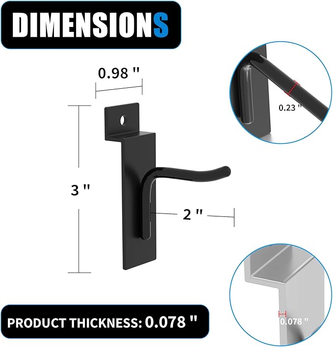 Slatwall Hooks for Wall Storage - Image 3