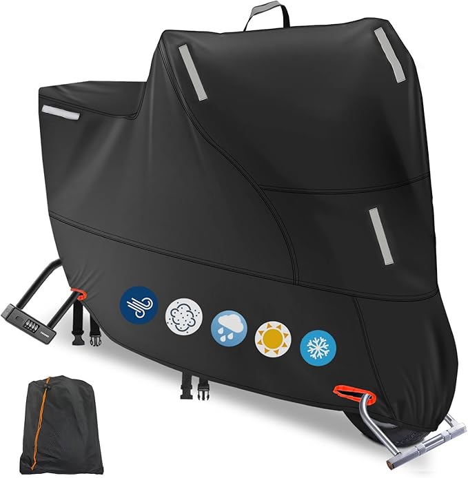 Waterproof Motorbike Cover Outdoor, Motorcycle Scooter Moped Rain Dust Cover by RELEDESA