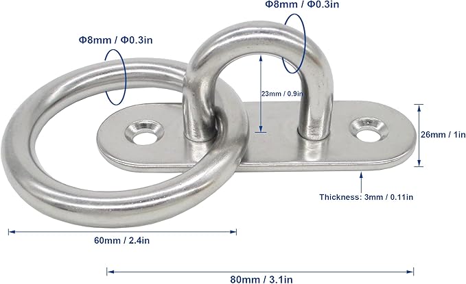 Stainless Steel Ceiling Hooks & Wall Hangers - Image 2