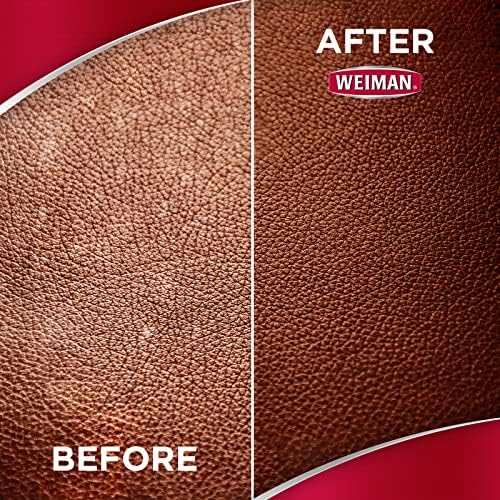 Weiman Leather Cleaner, Conditioner & Protector, 2 Pack Spray with Cloth