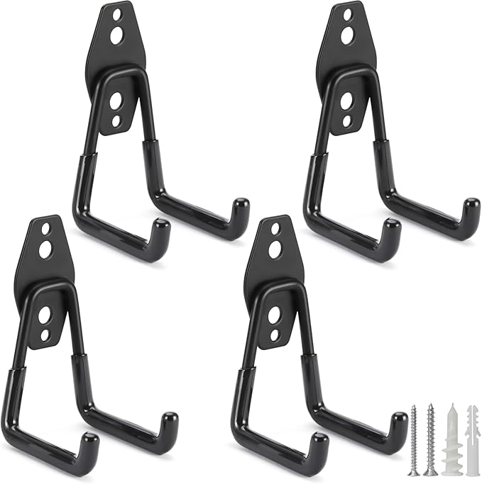 4 Pack Heavy Duty Garage Hooks Storage Organizer Wall Mount Power and Garden by LUPYJI