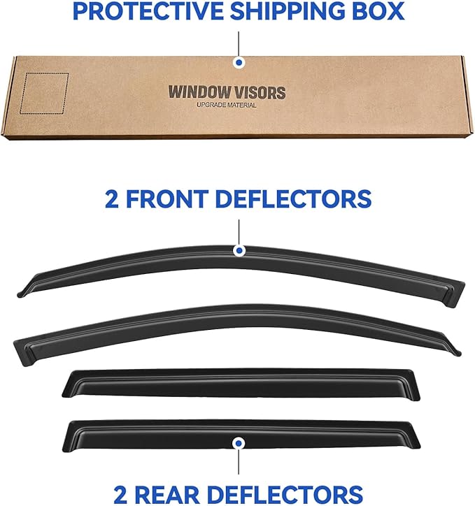 Window Visors Rain Guards Shield - Image 5