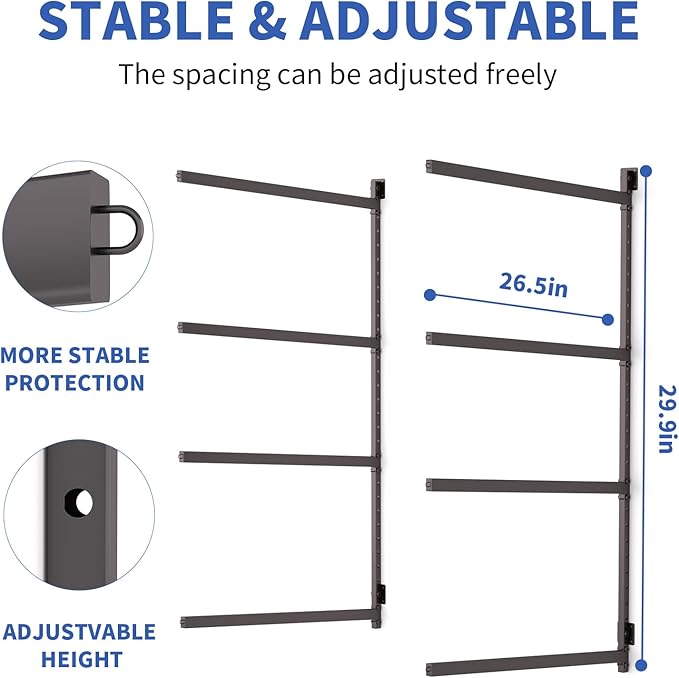 Wall Mounted Kayak Storage Rack, Kayak Racks - Image 3