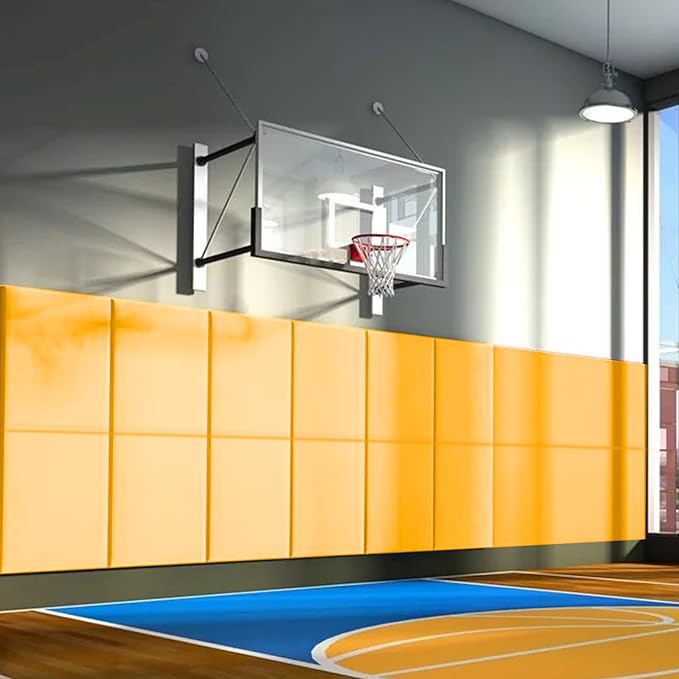 PROGOAL 60"/72" High Gym Wall Padding 2"/4" Thick Foam Basketball Court Wall by PROGOAL