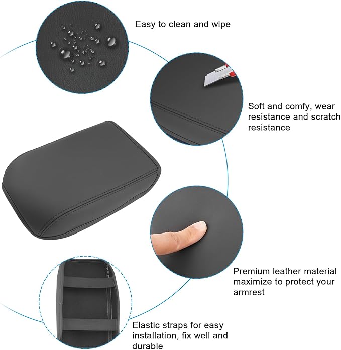 SXCY for 2025 VW Tiguan Armrest Cover for 2025 Volkswagen Tiguan Accessories - Image 5
