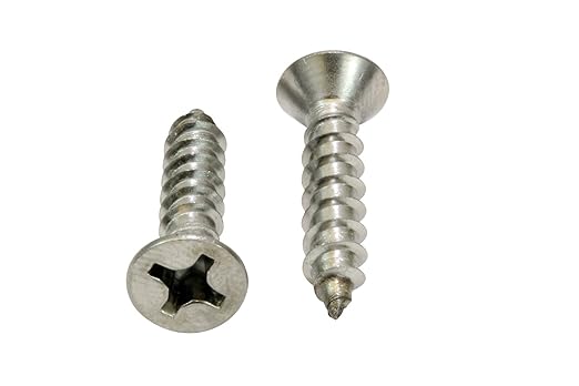 Bolt Dropper #12 X 1-1/2'' Stainless Steel Flat Head Phillips Wood Screw - Image 3