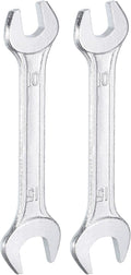 HARFINGTON 2pcs Double Open End Wrench 10mm x 15mm Metric 15 Degree Offset by HARFINGTON