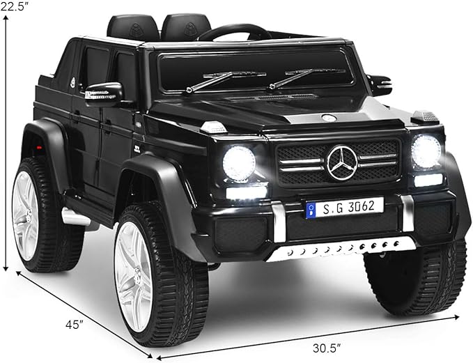 HONEY JOY Ride On Truck, Licensed Mercedes-Benz Maybach G650 Battery Powered - Image 8