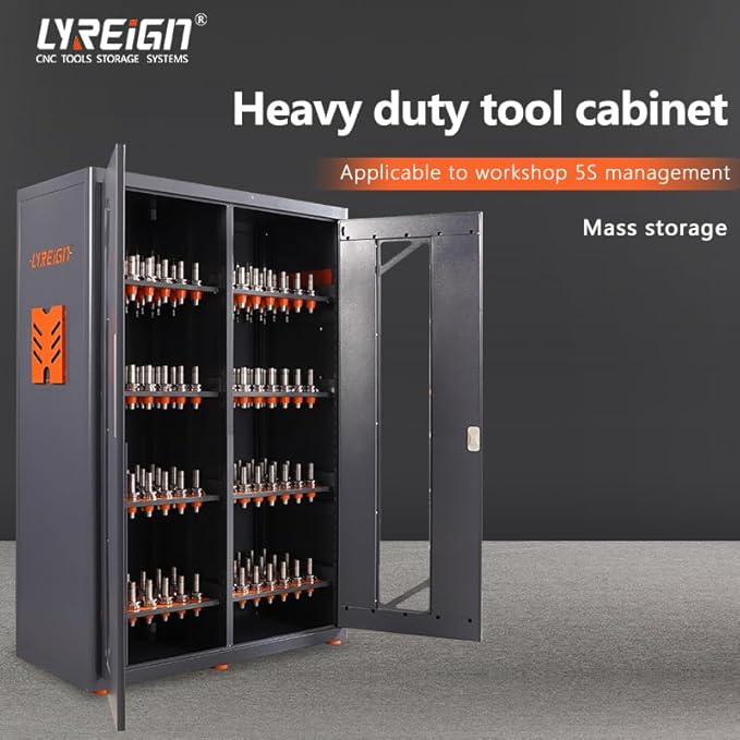 Large Capacity CNC Tool Storage Cabinet, Tool Holder Station Rack - Image 7
