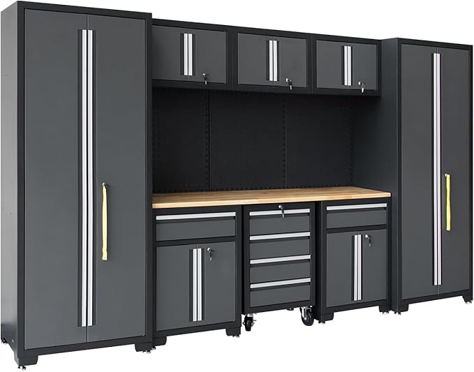 Garage Storage Cabinet System 9-Pcs Workshop Set Garage Cabinets and Storage - Image 9