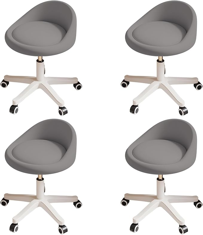 Rolling Stool Set of 4 Rolling Hydraulic Salon Stool by Walktory