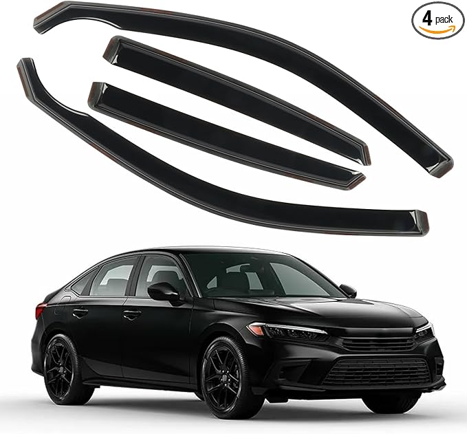 4pcs in-Channel Rain Guards Fit by CHYKORLA