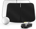 Windshield Sun Shade for Toyo-ta Tundra 2007-2021 Foldable Sunshade Custom Fit by SULAGIWINDSHIELDSUNSHADE