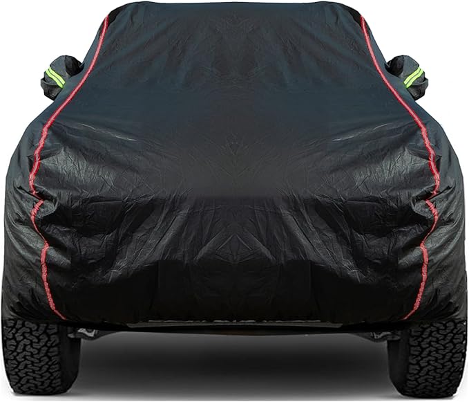 Breathable New Material, Waterproof Car Cover, Locks and Zipper Doors, by QUYDDC