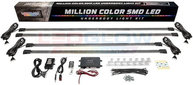 LEDGlow 4pc Million Color Multi-Color LED Underbody Underglow Accent Lighting - Image 6