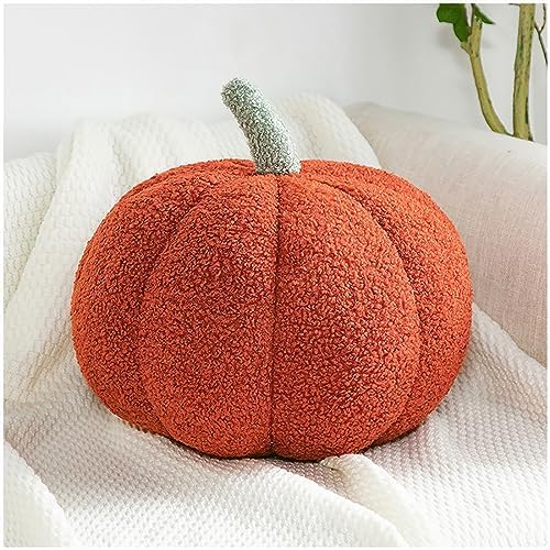 Plush Fall Pumpkin Pillows Cute Halloween Decor Stuffed Throw Pillow for Living Room Bedroom Thanksgiving Presents Decoration,Caramel,7.87" by Eoieov
