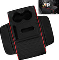 5 in 1 Car Armrest Storage Box for Center Console, Armrest Cushion Cover for Car by SCEDREAM