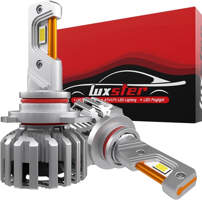 LUXSTER HolyKnight 9005 HB3 30000lm 55W LED Light Bulbs, 9145 H10 Foglight Bulbs by Luxster