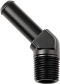 1/2 NPT Male to 5/8" Hose Barb Fitting Adapter 45 Degree Elbow Aluminum Black by Podavelle