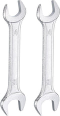 HARFINGTON 2pcs Double Open End Wrench 14mm x 15mm Metric 15 Degree Offset by HARFINGTON