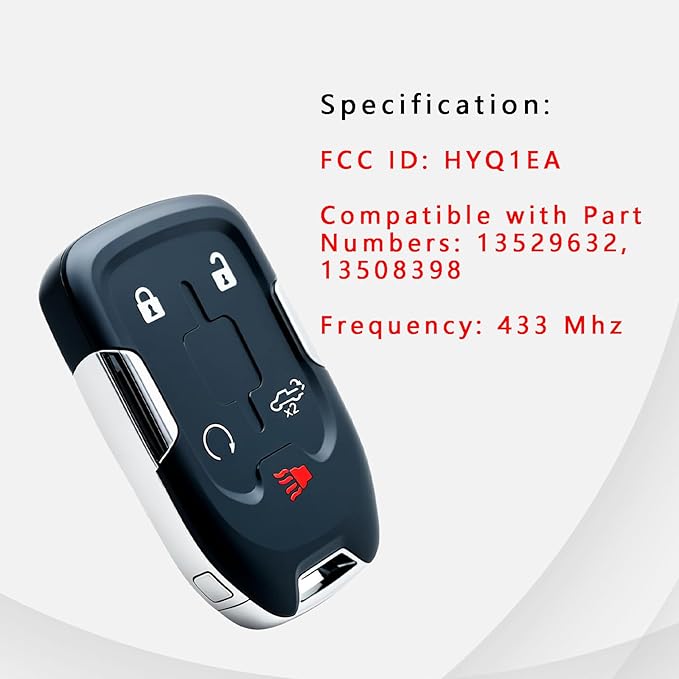 Keyless Entry Remote Control Key Fob Replacement Proximity Smart - Image 4
