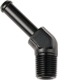 1/8 NPT Male to 1/4" Hose Barb Fitting Adapter 45 Degree Elbow Aluminum Black by Podavelle