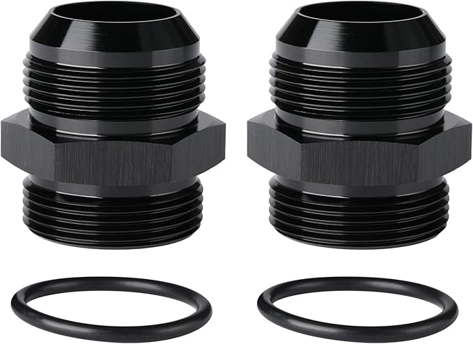 20AN Male Flare to 20AN ORB O-ring Boss Fuel Pump Rail Adapter Fitting Aluminum by Podavelle