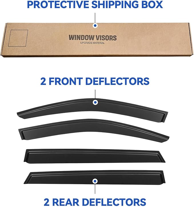 Window Visors Rain Guards Shield - Image 5