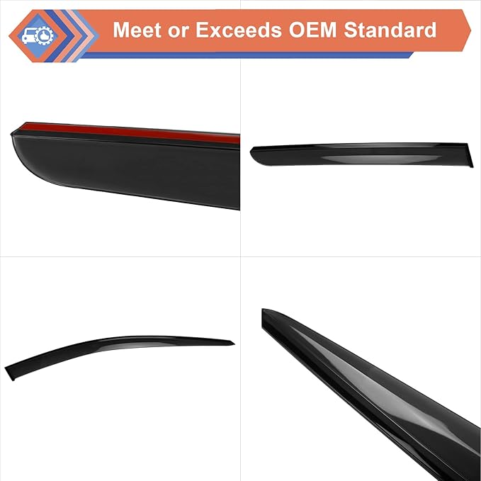 ZONFANT Window Rain Guards, Side Window Deflectors, Sun Visor Rain Vent Window - Image 3