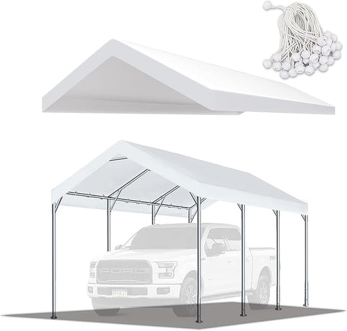 10' x20' Upgraded Carport Replacement Canopy Cover by TGEHAP