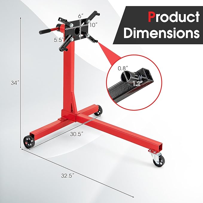 Goplus Engine Stand, 750 LBS Motor Stand - Image 7